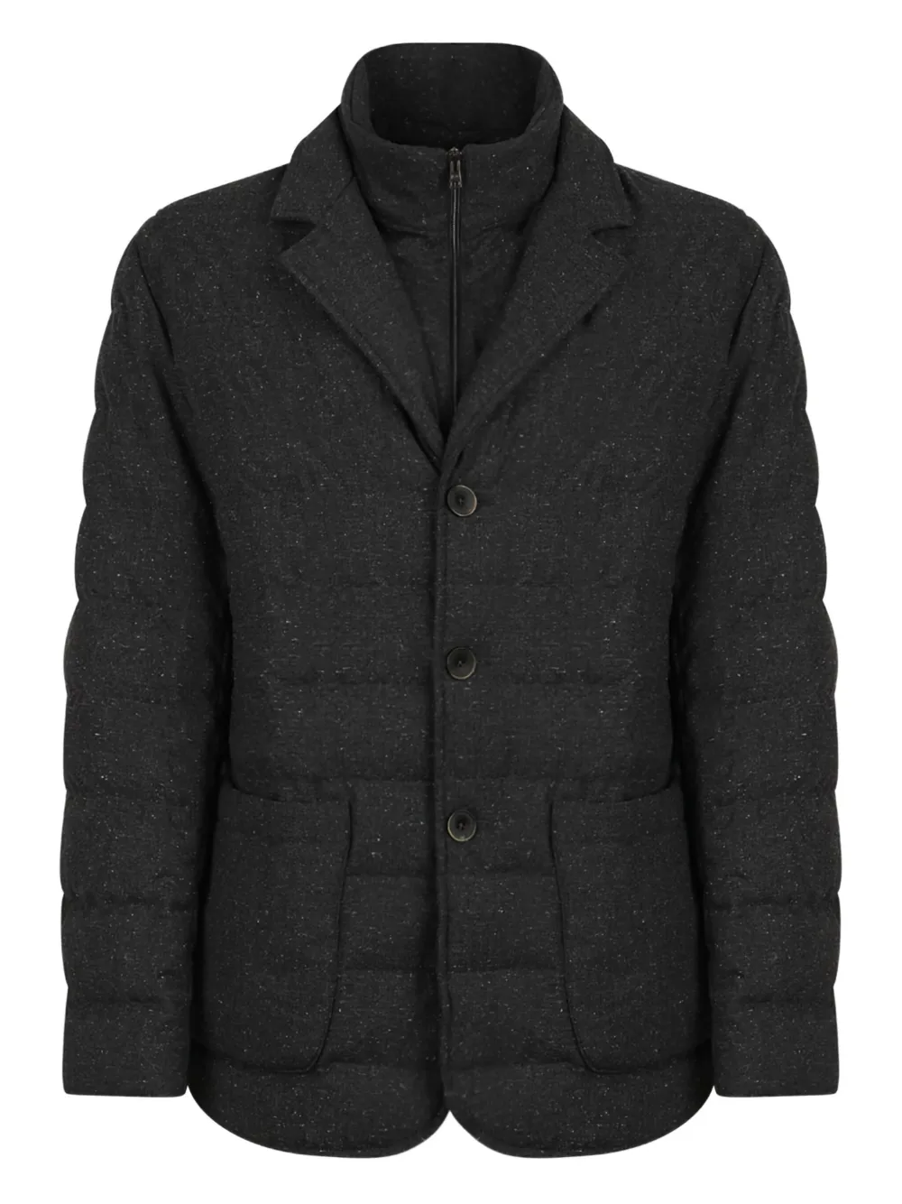 Стеганая шерстяная куртка Herno, черный
Стеганая шерстяная куртка Herno, черный