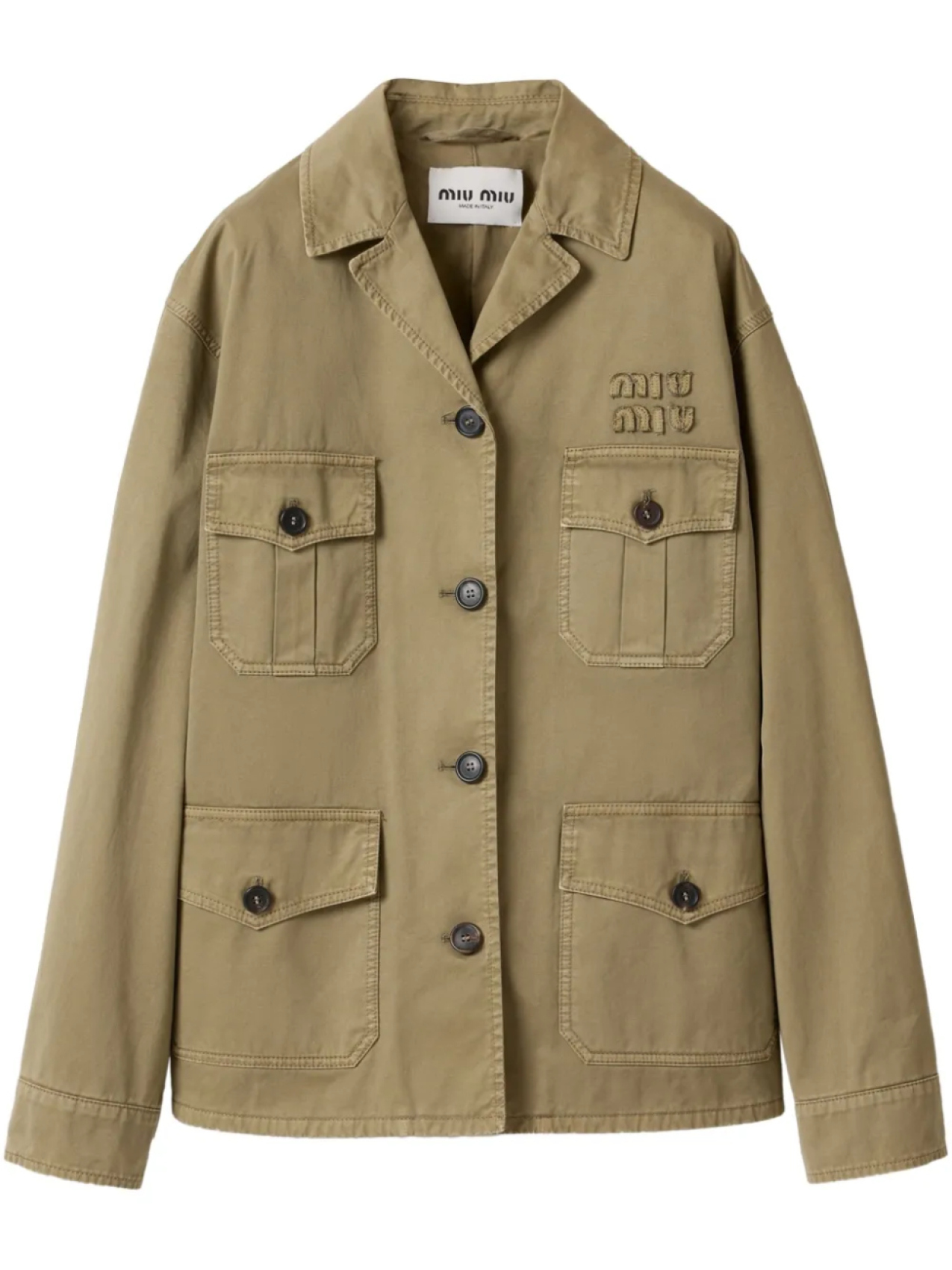 Miu Miu куртка с карманами, зеленый
Miu Miu куртка с карманами, зеленый