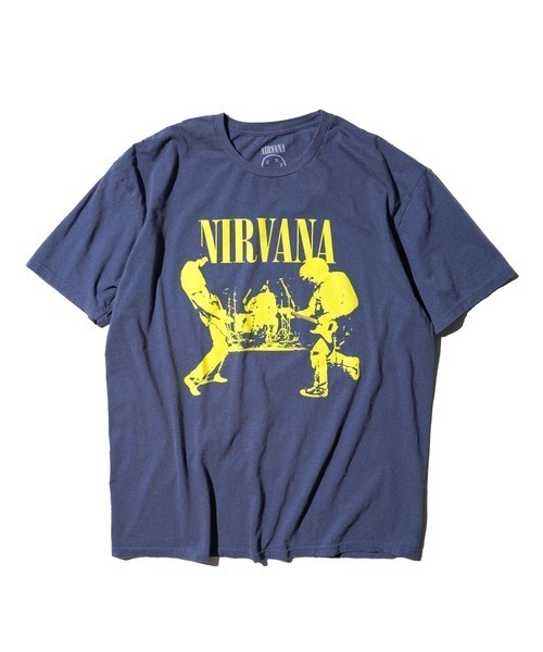 Футболка с принтом "Nirvana" и Куртом Кобейном, темно-синяя
Футболка с принтом "Nirvana" и Куртом Кобейном, темно-синяя