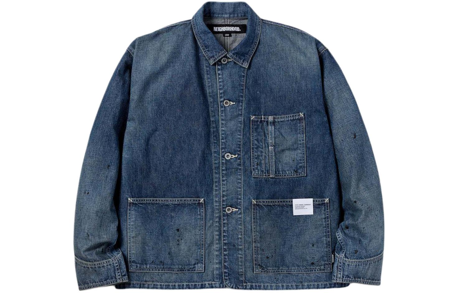NEIGHBORHOOD Джинсовая куртка с двумя карманами, Indigo
NEIGHBORHOOD Джинсовая куртка с двумя карманами, Indigo