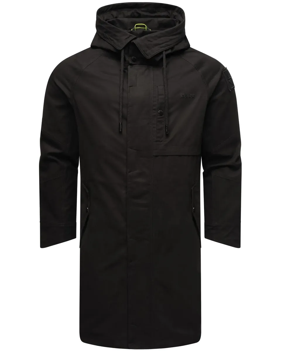 Полупальто Stone Harbour "Ярун", классное мужское переходное пальто с большим капюшоном, черный
Полупальто Stone Harbour "Ярун", классное мужское переходное пальто с большим капюшоном, черный