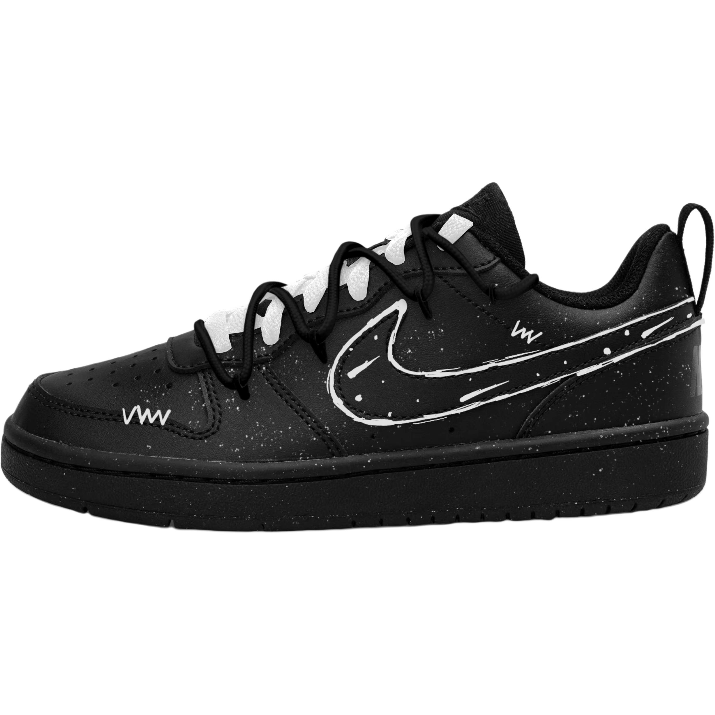 Кроссовки для скейтбординга Court Borough Planet Deconstruction Low top Kids' для подростков Nike, черный/белый
Кроссовки для скейтбординга Court Borough Planet Deconstruction Low top Kids' для подростков Nike, черный/белый