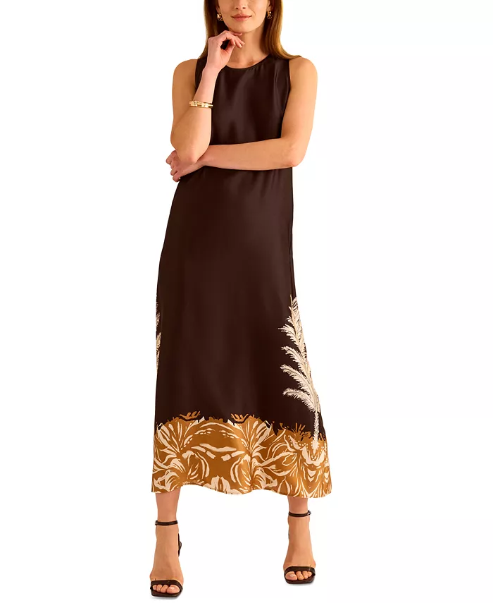 Женское платье А-силуэта без рукавов с разрезом на спине Vince Camuto, черный
Женское платье А-силуэта без рукавов с разрезом на спине Vince Camuto, черный