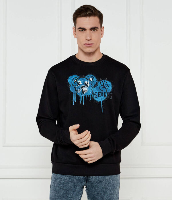 Свитер Regular fit Iceberg, черный 
Свитер Regular fit Iceberg, черный