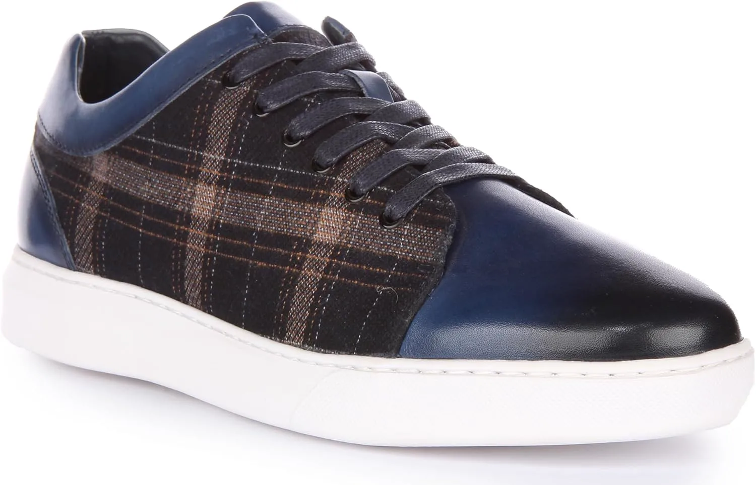 JUSTINREESS ENGLAND Мужские кожаные кроссовки Kayden на шнуровке, клетчатый принт, коричневые, премиальный комфорт и долговечность, темно-синий
JUSTINREESS ENGLAND Мужские кожаные кроссовки Kayden на шнуровке, клетчатый принт, коричневые, премиальный комфорт и долговечность, темно-синий