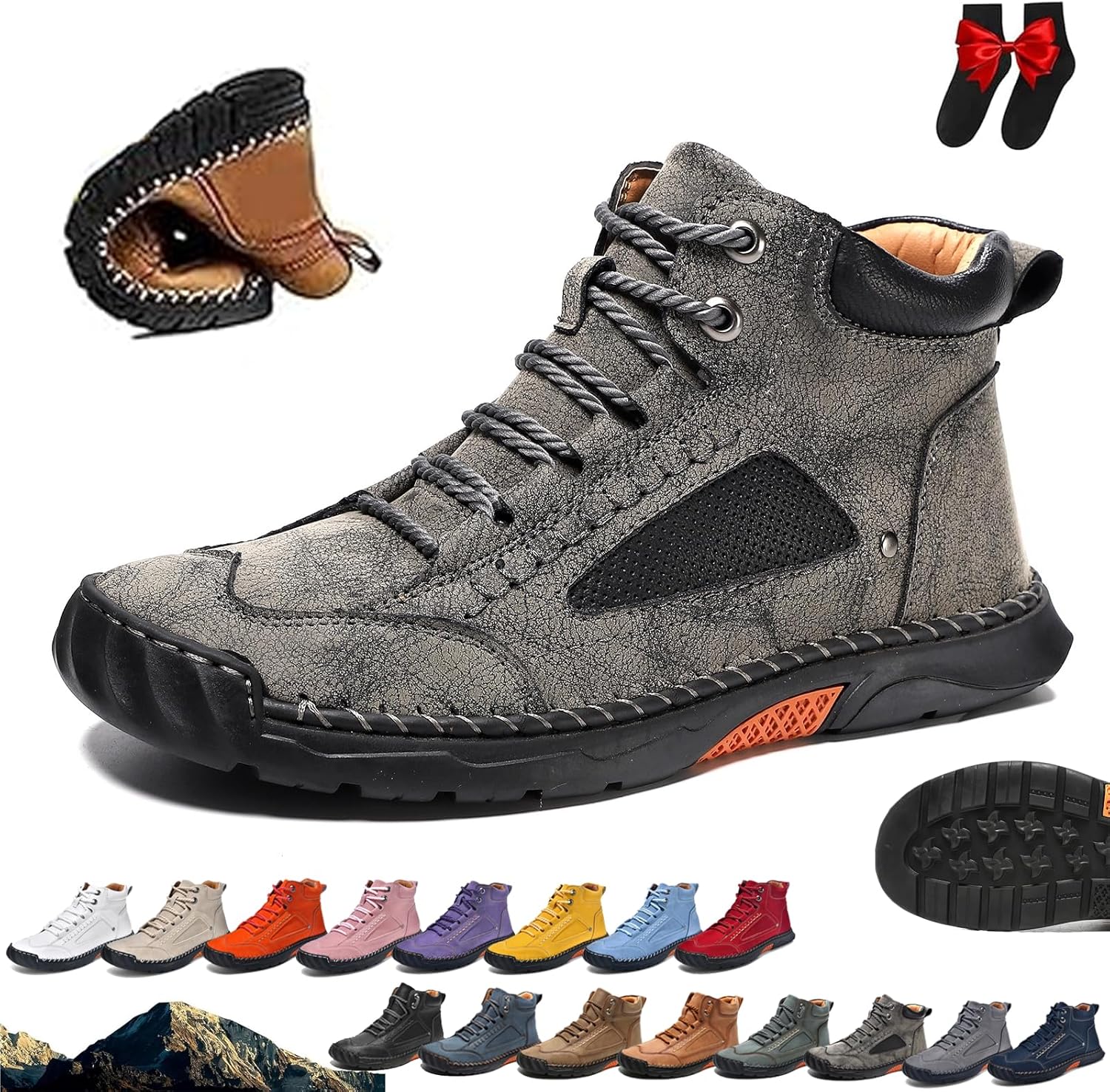 Мужские ортопедические кожаные ботинки без шнурков, мужские удобные ручной работы кожаные ботинки - водонепроницаемые, с поддержкой свода стопы, снятием давления, просторным носком, наружные кожаные туфли для прогулок, вождения и кроссовки Ghtrh...
Мужские ортопедические кожаные ботинки без шнурков, мужские удобные ручной работы кожаные ботинки - водонепроницаемые, с поддержкой свода стопы, снятием давления, просторным носком, наружные кожаные туфли для прогулок, вождения и кроссовки Ghtrh...