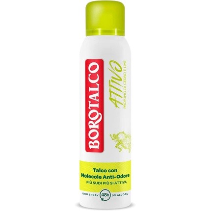 Borotalco Yellow Active Spray Формула дезодоранта без спирта и талька с молекулами, препятствующими запаху, эффективность 48 часов, аромат кедра и лайма, 150 мл Italian Gourmet E.R
Borotalco Yellow Active Spray Формула дезодоранта без спирта и талька с молекулами, препятствующими запаху, эффективность 48 часов, аромат кедра и лайма, 150 мл Italian Gourmet E.R