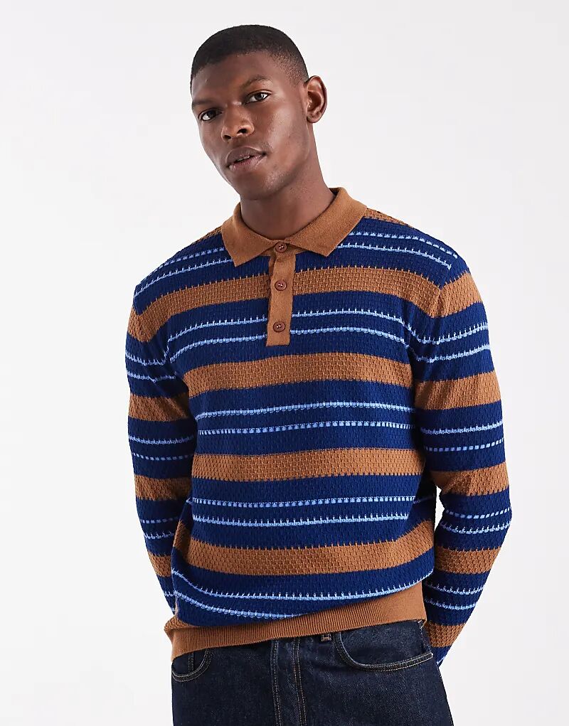 Свободное трикотажное поло в полоску ASOS DESIGN светло-коричневого цвета
Свободное трикотажное поло в полоску ASOS DESIGN светло-коричневого цвета