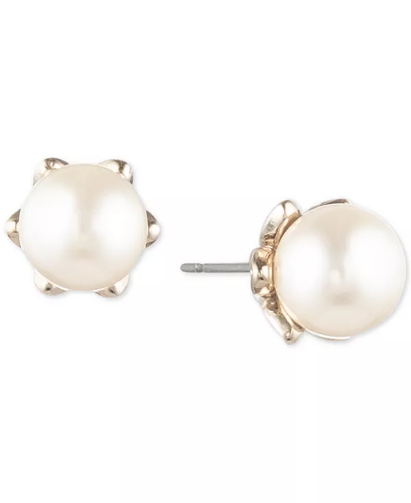 Серьги-Гвоздики с имитацией жемчуга золотистого оттенка Marchesa, gold
Серьги-Гвоздики с имитацией жемчуга золотистого оттенка Marchesa, gold