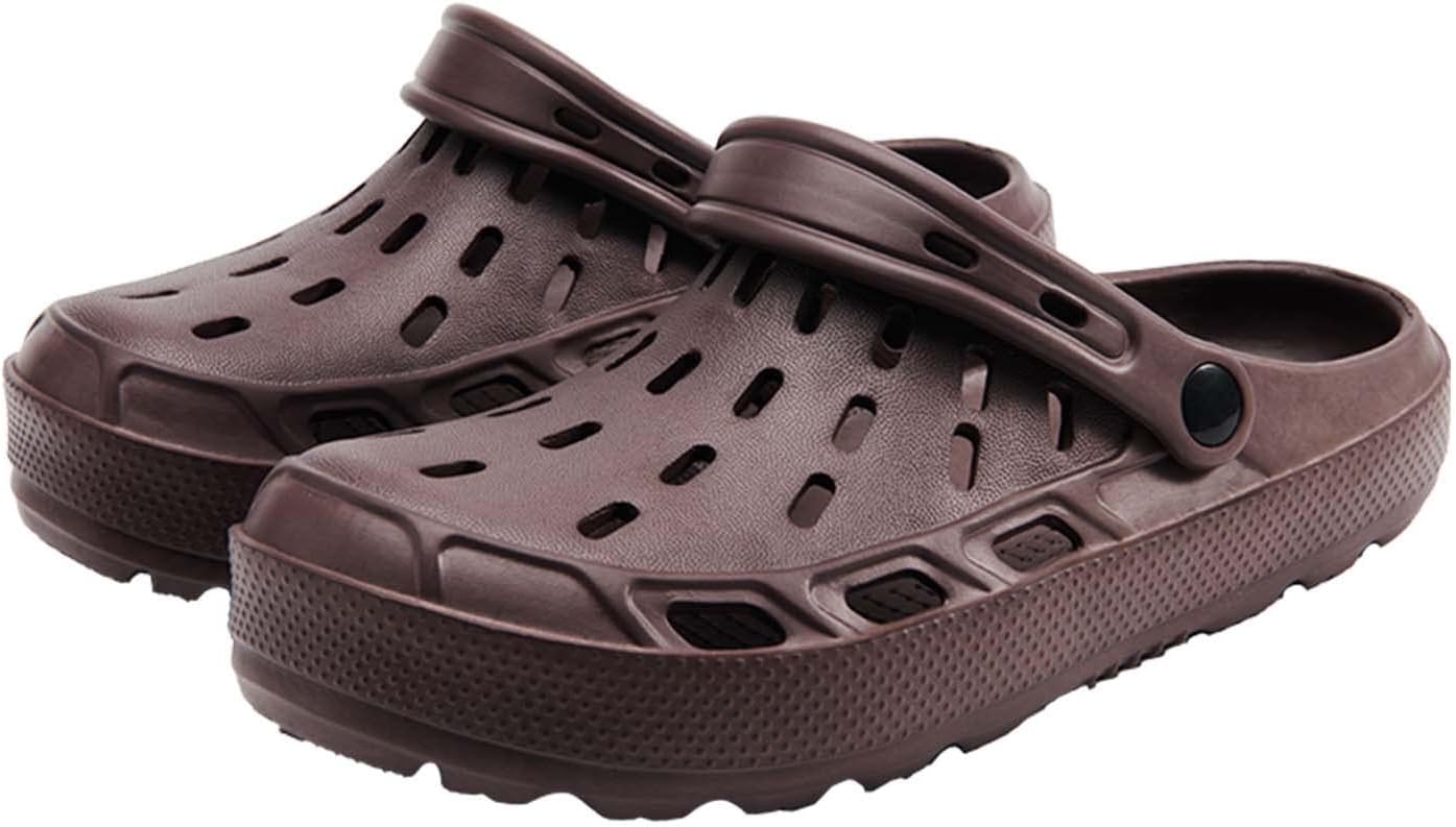 Мужские садовые сабо Eliogn Muller, спортивные сандалии, пляжная обувь для мужчин, легкие водные тапочки для бассейна, для дома и улицы, нескользящие, без застежек, коричневый
Мужские садовые сабо Eliogn Muller, спортивные сандалии, пляжная обувь для мужчин, легкие водные тапочки для бассейна, для дома и улицы, нескользящие, без застежек, коричневый