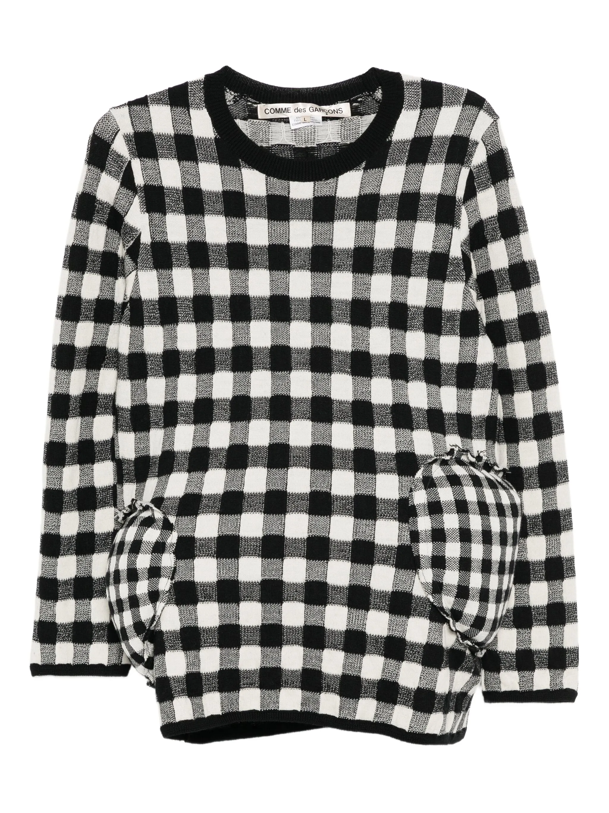 Джемпер в клетку Comme Des Garçons, черный
Джемпер в клетку Comme Des Garçons, черный