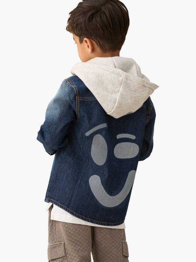 Улыбка деним овершерт с капюшоном Angel & Rocket, Denim/White
Улыбка деним овершерт с капюшоном Angel & Rocket, Denim/White