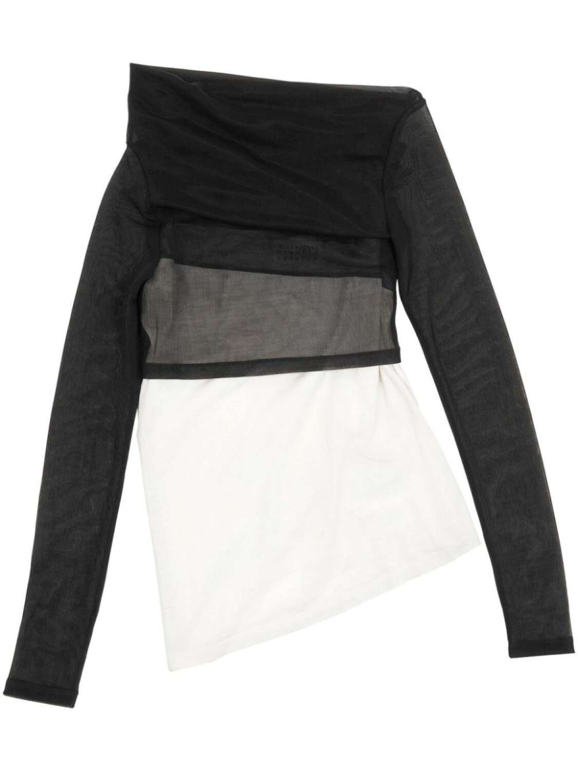 MM6 Maison Margiela полупрозрачный топ асимметричного кроя
MM6 Maison Margiela полупрозрачный топ асимметричного кроя