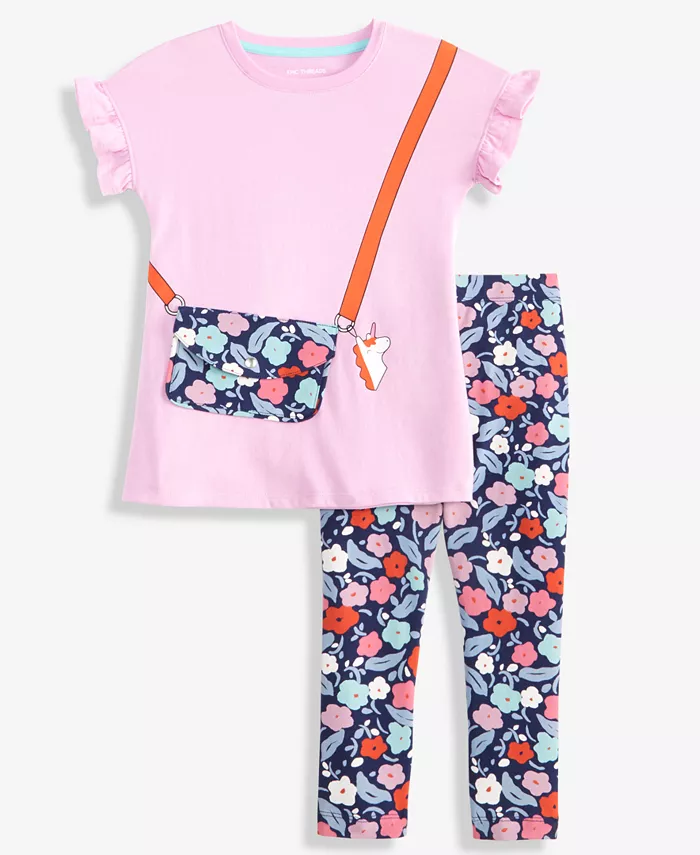 Детский комплект для девочек 2T-4T: футболка и леггинсы Epic Threads, мультиколор
Детский комплект для девочек 2T-4T: футболка и леггинсы Epic Threads, мультиколор