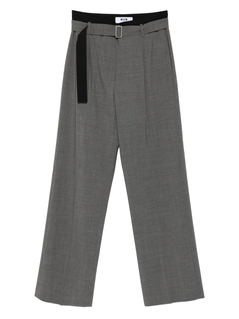 Плиссированные брюки с поясом MSGM, серый
Плиссированные брюки с поясом MSGM, серый