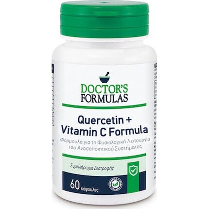 Кверцетин Витамин С Пищевая Добавка Для Антиоксиданта - 60 Капсул Doctor's Formulas 
Кверцетин Витамин С Пищевая Добавка Для Антиоксиданта - 60 Капсул Doctor's Formulas