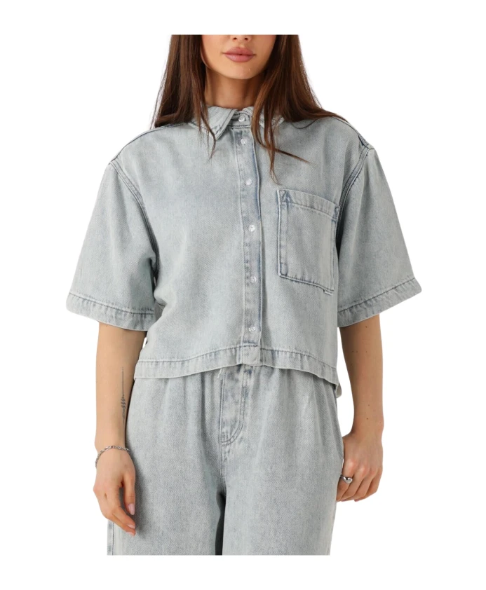 Джинсовая блузка с короткими рукавами Catwalk Junkie, синий
Джинсовая блузка с короткими рукавами Catwalk Junkie, синий