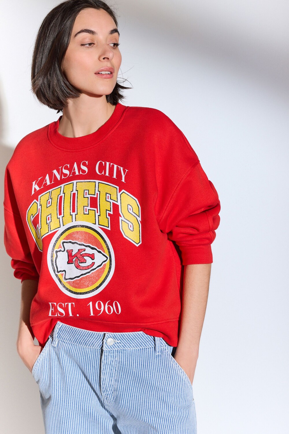 Лицензия Nfl American Kansas City Chiefs Heavyweight свитшот с графическим слоганом Next, красный
Лицензия Nfl American Kansas City Chiefs Heavyweight свитшот с графическим слоганом Next, красный