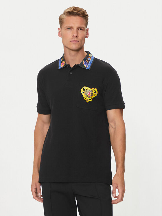 Поло regular fit 76GAGT11 Versace Jeans Couture, черный
Поло regular fit 76GAGT11 Versace Jeans Couture, черный