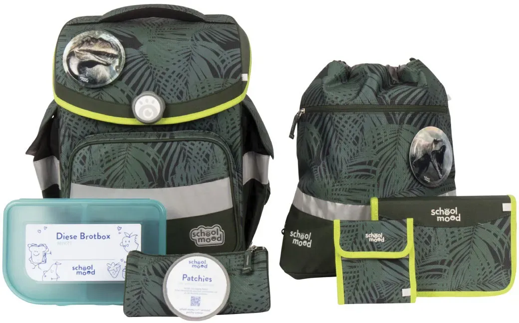 Школьная сумка SCHOOL-MOOD "Timeless, Daniel (динозавр)", световозвращающие поверхности, со светодиодной вставкой; изготовлен из переработанного материала, цвет Daniel
Школьная сумка SCHOOL-MOOD "Timeless, Daniel (динозавр)", световозвращающие поверхности, со светодиодной вставкой; изготовлен из переработанного материала, цвет Daniel