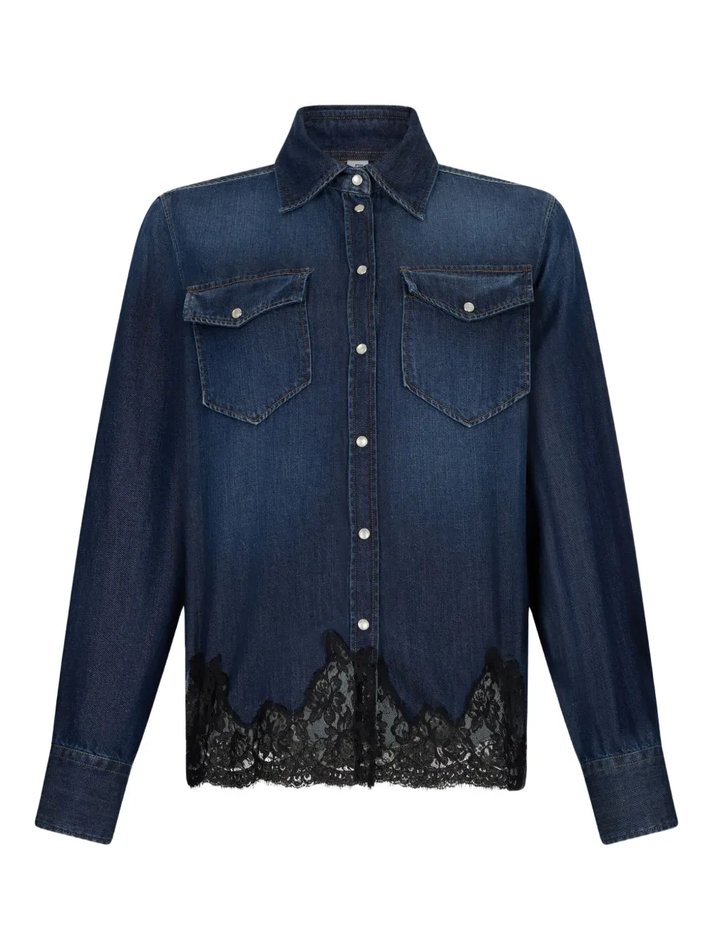 Джинсовая рубашка с кружевом LIU JO, синий
Джинсовая рубашка с кружевом LIU JO, синий