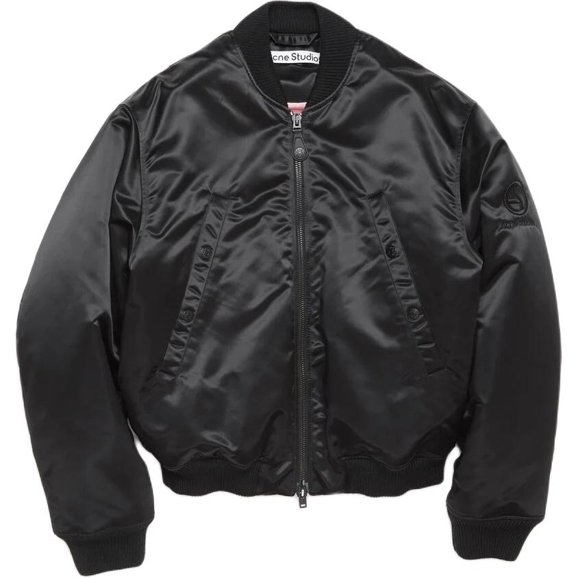 Acne Studios Застёгивающаяся на молнию куртка-бомбер, Black
Acne Studios Застёгивающаяся на молнию куртка-бомбер, Black