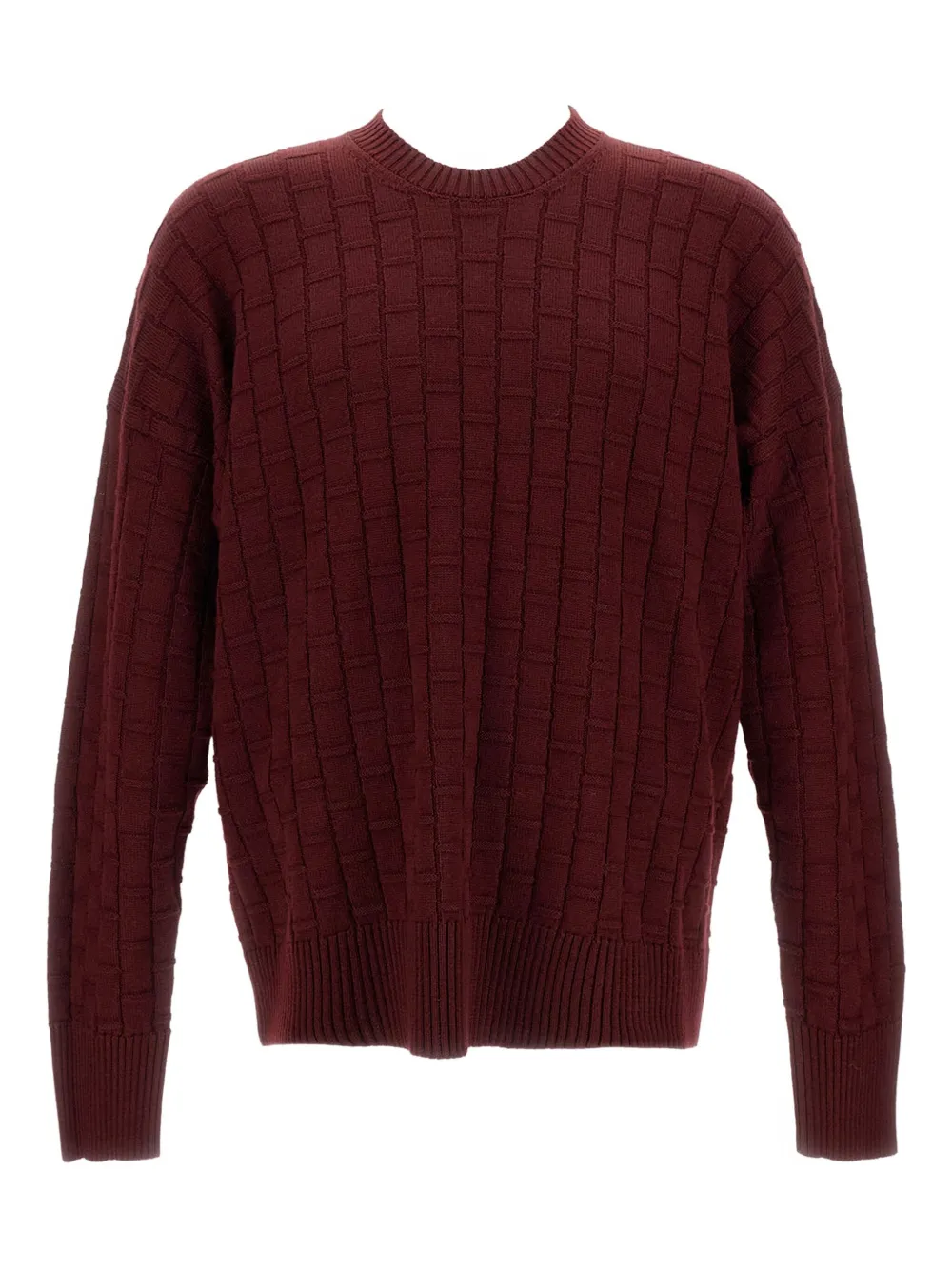 Ребристый клетчатый свитер Plan C, красный
Ребристый клетчатый свитер Plan C, красный