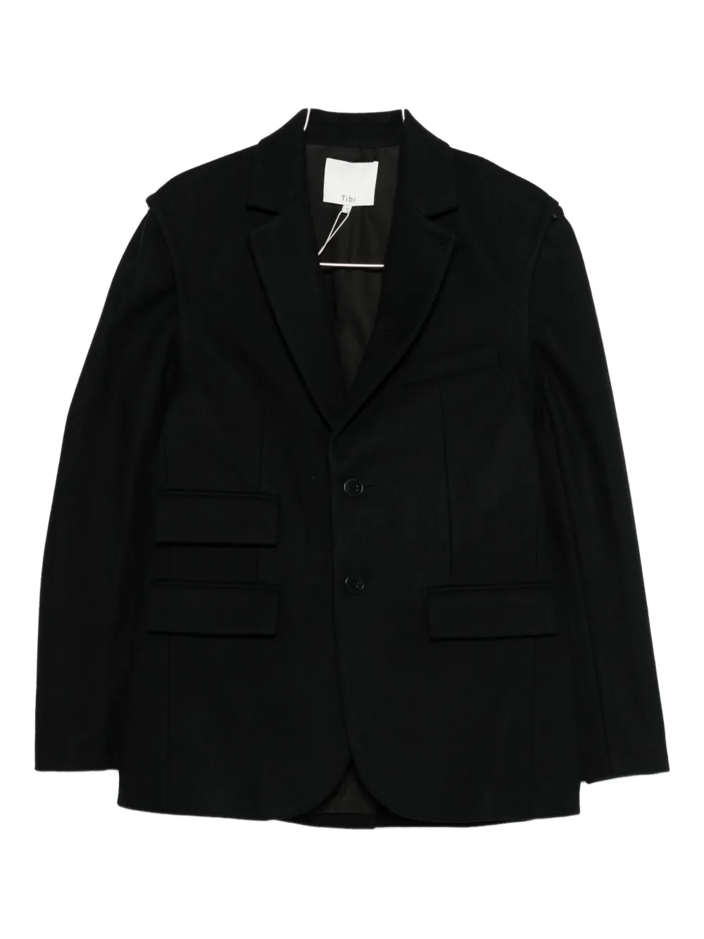 Пиджак из шерстяной смеси Tibi, черный
Пиджак из шерстяной смеси Tibi, черный