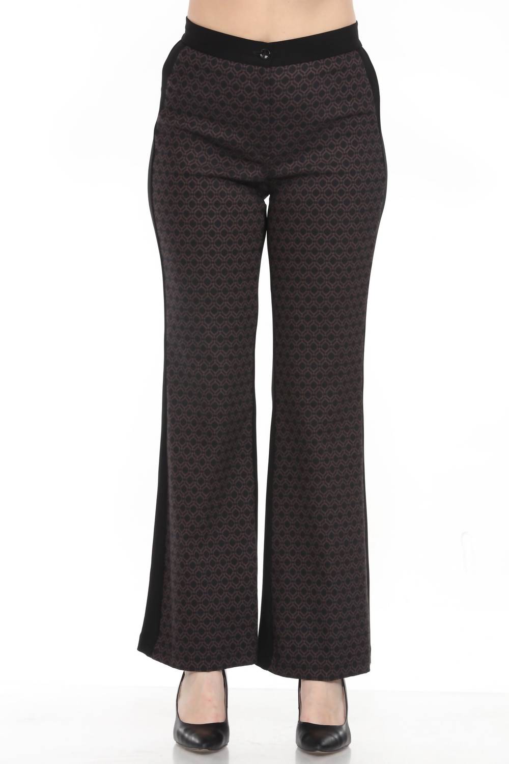 Геометрические брюки-жаккард в черно-коричневом цвете Joseph Ribkoff
Геометрические брюки-жаккард в черно-коричневом цвете Joseph Ribkoff