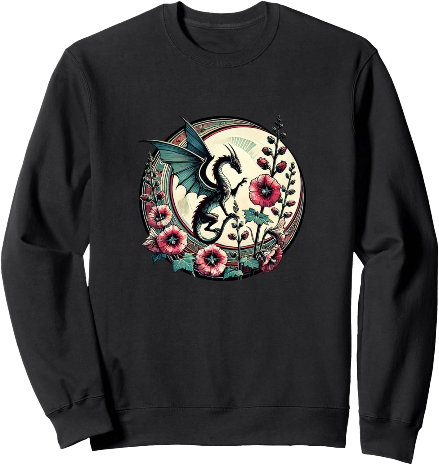 Толстовка с цветочным принтом и изображением дракона Cat Snugg, черный
Толстовка с цветочным принтом и изображением дракона Cat Snugg, черный