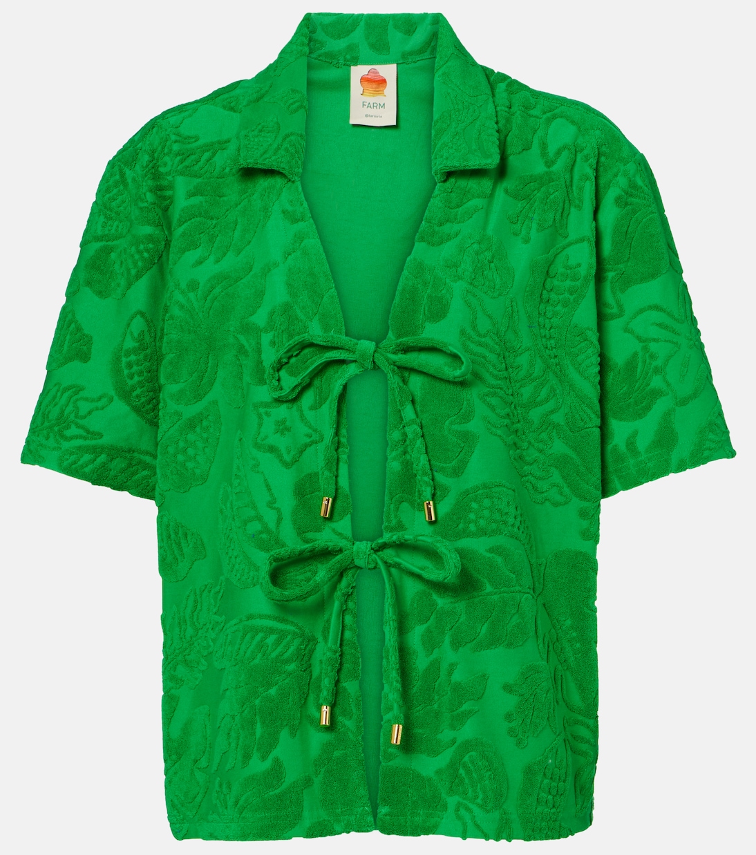 Флорал рубашка из хлопкового терма Farm Rio, River Nature Green
Флорал рубашка из хлопкового терма Farm Rio, River Nature Green