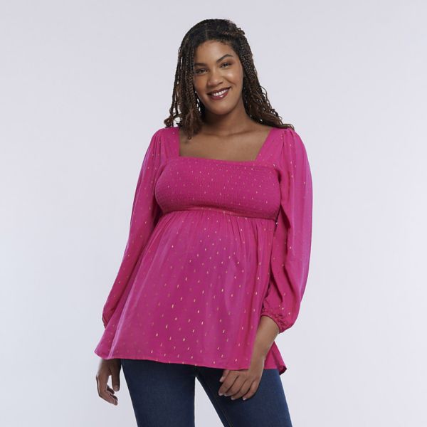 Топ бэби-долл для беременных с присборенным верхом Motherhood, цвет cabaret
Топ бэби-долл для беременных с присборенным верхом Motherhood, цвет cabaret