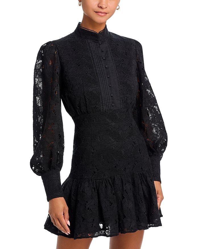 Мини-кружевное платье Bardot Remy, черный
Мини-кружевное платье Bardot Remy, черный