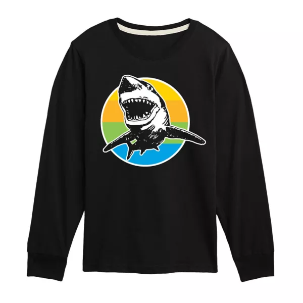 Футболка с длинными рукавами и принтом акулы в стиле ретро для мальчиков 8-20 лет Licensed Character, черный
Футболка с длинными рукавами и принтом акулы в стиле ретро для мальчиков 8-20 лет Licensed Character, черный