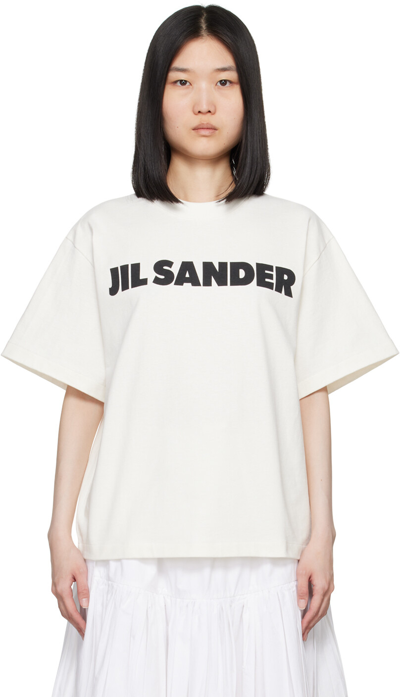 Футболка с логотипом Off-White от Jil Ander Jil Sander, Porcelain
Футболка с логотипом Off-White от Jil Ander Jil Sander, Porcelain