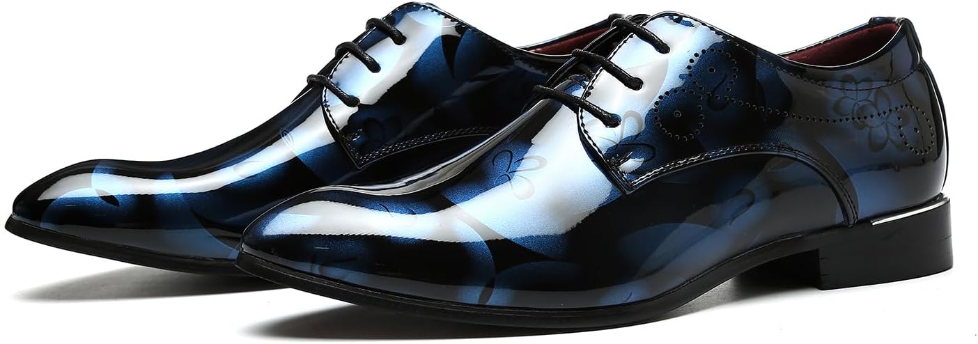 Мужские дерби из лакированной искусственной кожи PU, свадебные туфли с крыльями, официальная обувь для мужчин Generic, синий
Мужские дерби из лакированной искусственной кожи PU, свадебные туфли с крыльями, официальная обувь для мужчин Generic, синий