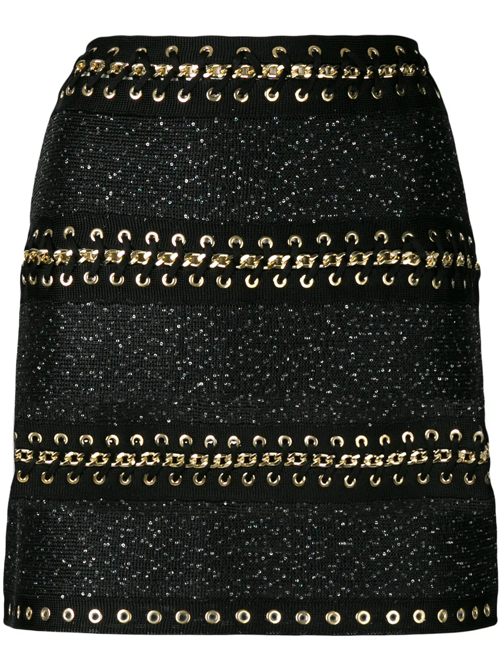 Chain-embellished mini skirt BALMAIN, черный
Chain-embellished mini skirt BALMAIN, черный