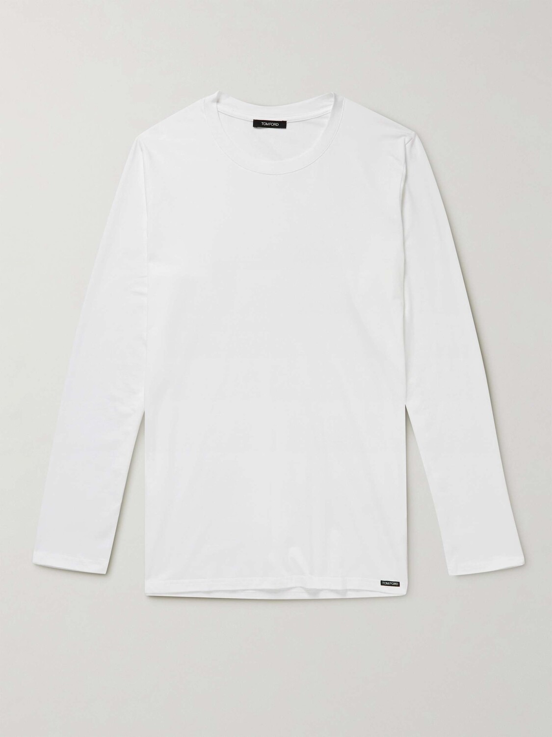 Футболка из эластичного хлопка и модала TOM FORD, белый 
Футболка из эластичного хлопка и модала TOM FORD, белый