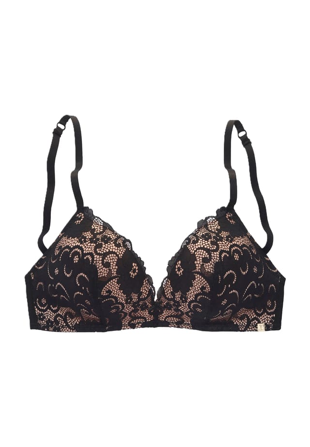 Соблазнительный бюстгальтер-бралетт с кружевом Lascana, черный
Соблазнительный бюстгальтер-бралетт с кружевом Lascana, черный
