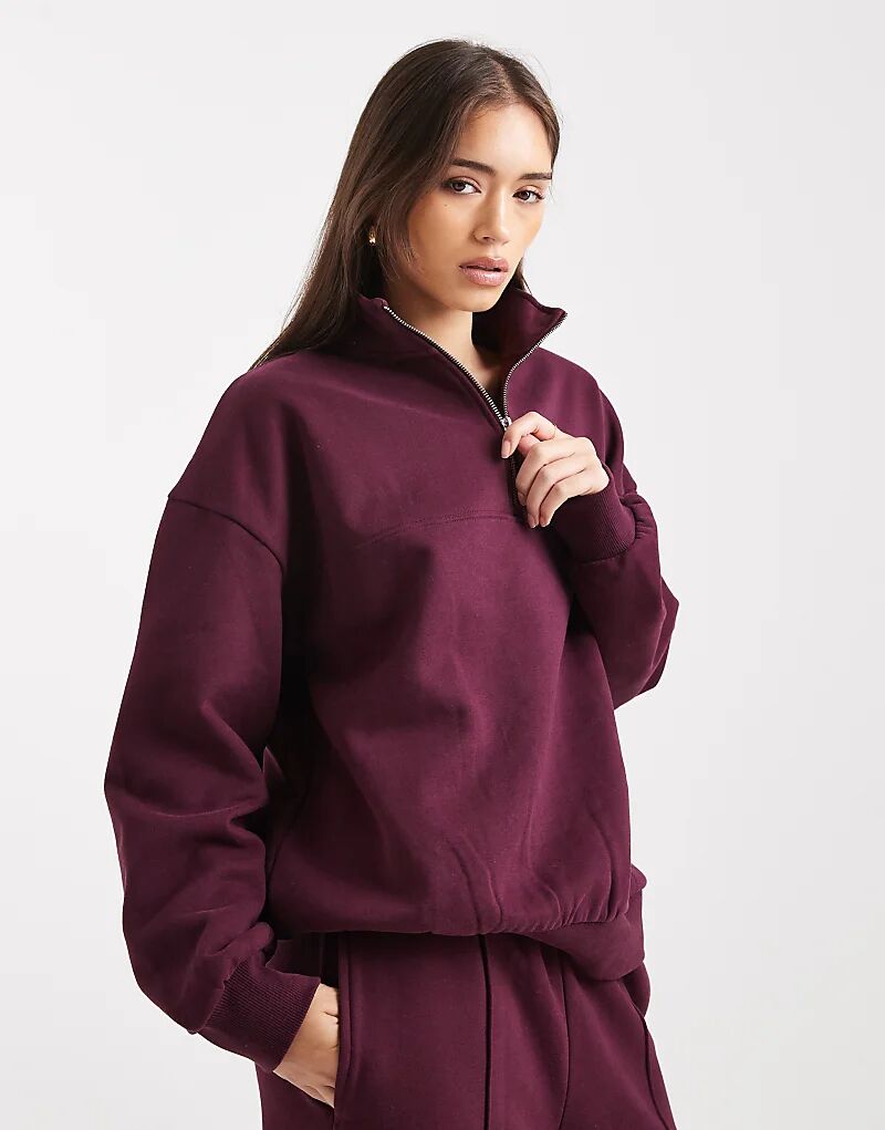 Толстовка Miss Selfridge с застежкой-молнией на половину длины, цвет сливовый
Толстовка Miss Selfridge с застежкой-молнией на половину длины, цвет сливовый