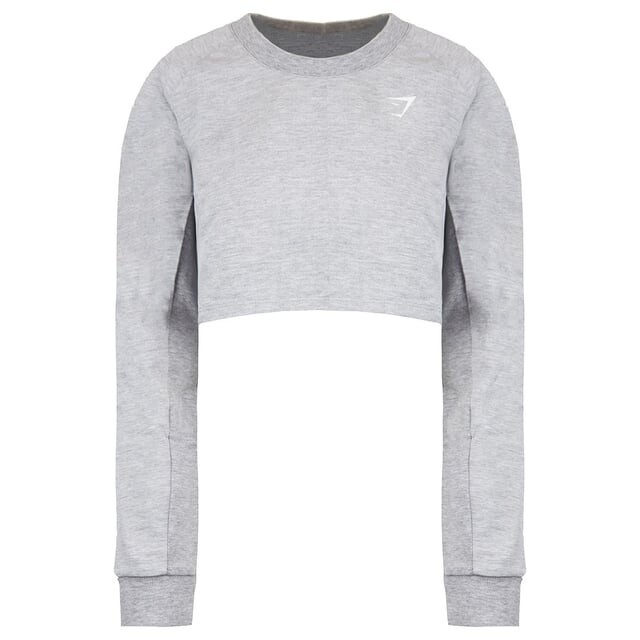 Укороченный женский серый меланжевый свитер Gymshark, серый
Укороченный женский серый меланжевый свитер Gymshark, серый