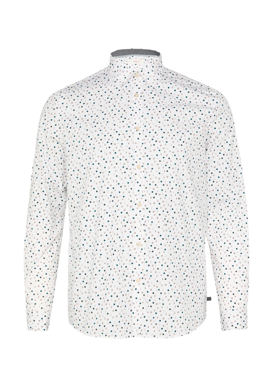 Приталенная рубашка на пуговицах s.Oliver, белый
Приталенная рубашка на пуговицах s.Oliver, белый