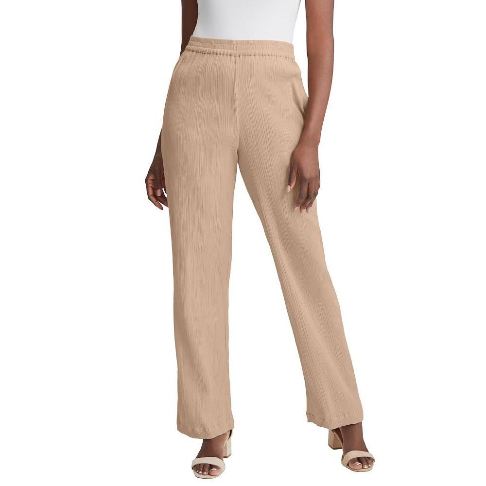 Jessica London Женские газовые брюки больших размеров с широкими штанинами, цвет New Khaki
Jessica London Женские газовые брюки больших размеров с широкими штанинами, цвет New Khaki