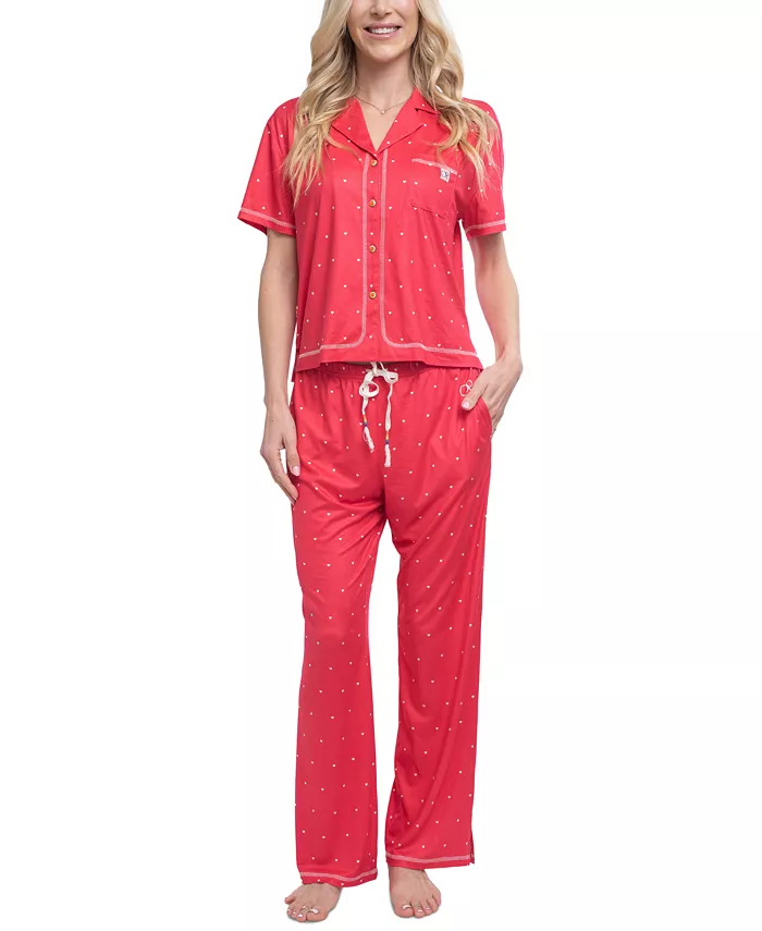 Женский комплект пижамы с принтом Mild At Heart Ocean Pacific, красный
Женский комплект пижамы с принтом Mild At Heart Ocean Pacific, красный