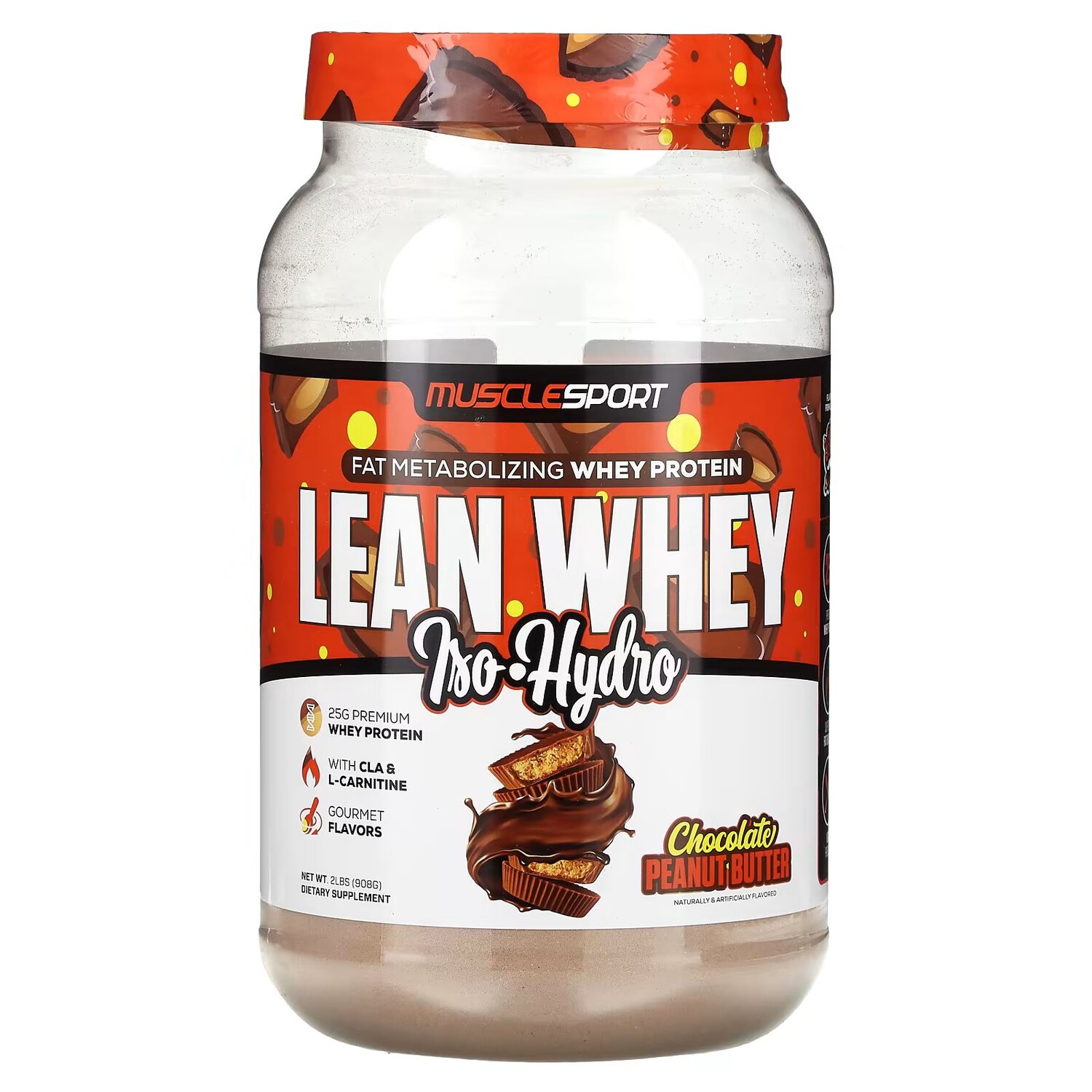 Lean Whey, изо-гидро, шоколадно-арахисовое масло, 2 фунта (908 г) Musclesport
Lean Whey, изо-гидро, шоколадно-арахисовое масло, 2 фунта (908 г) Musclesport