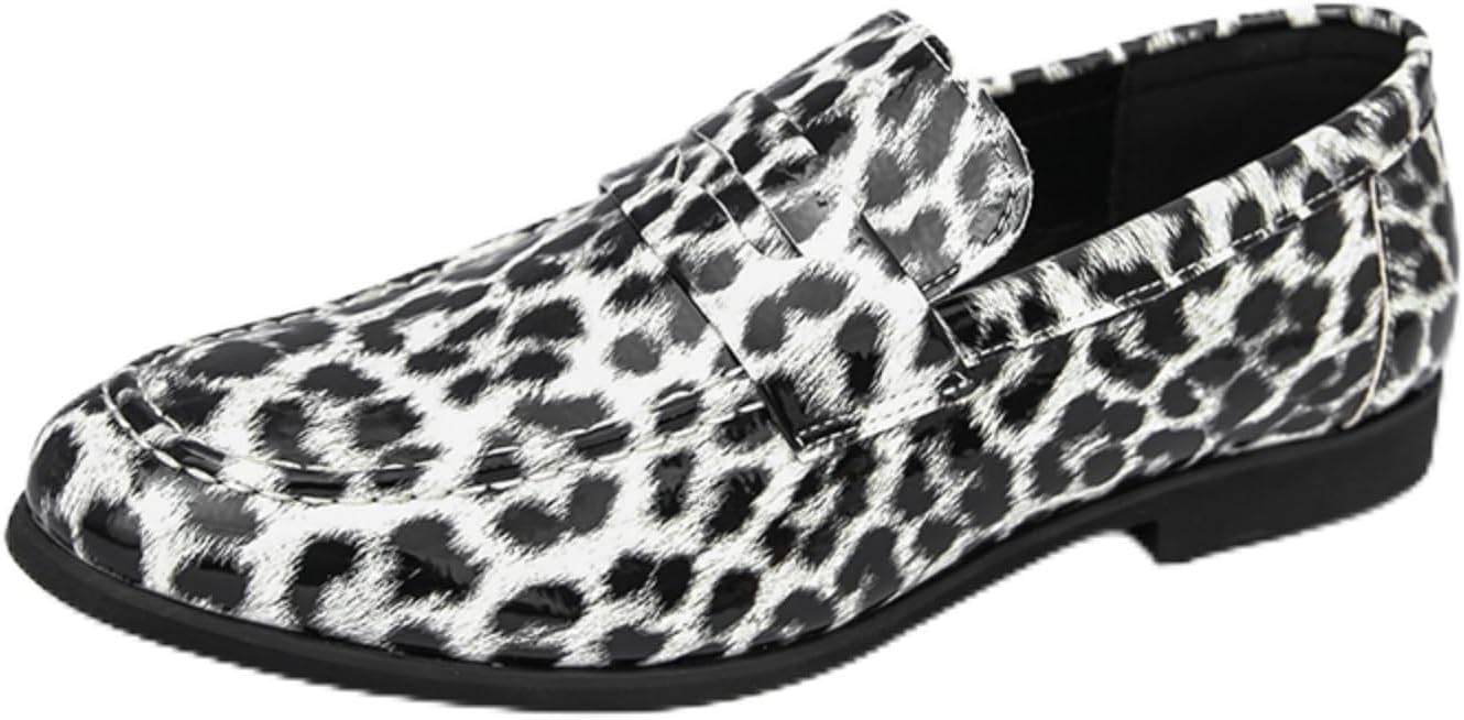 Мужские модные лоферы QWUIEOIN с леопардовым узором, кожаные, легкие, без шнуровки, круглый носок, низкие, противоскользящая подошва, повседневные туфли для свиданий, платьев, свадьбы, вечеринок и выпускного, белый
Мужские модные лоферы QWUIEOIN с леопардовым узором, кожаные, легкие, без шнуровки, круглый носок, низкие, противоскользящая подошва, повседневные туфли для свиданий, платьев, свадьбы, вечеринок и выпускного, белый