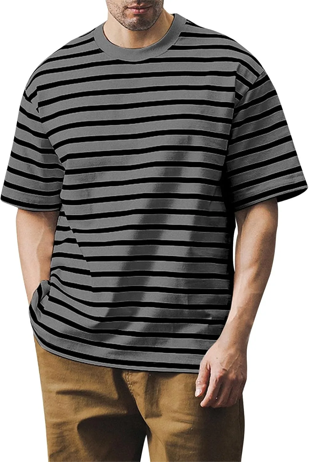 Мужская футболка с коротким рукавом, полоска, casual, S-4XL
Мужская футболка с коротким рукавом, полоска, casual, S-4XL