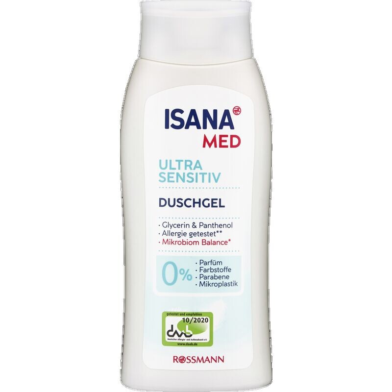 Гель для душа ультрачувствительный ISANA, 250 ml
Гель для душа ультрачувствительный ISANA, 250 ml