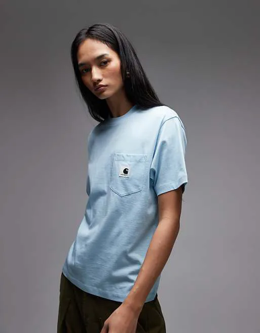 Голубая футболка с карманами Carhartt WIP, Синий, Голубая футболка с карманами Carhartt WIP
Голубая футболка с карманами Carhartt WIP, Синий, Голубая футболка с карманами Carhartt WIP