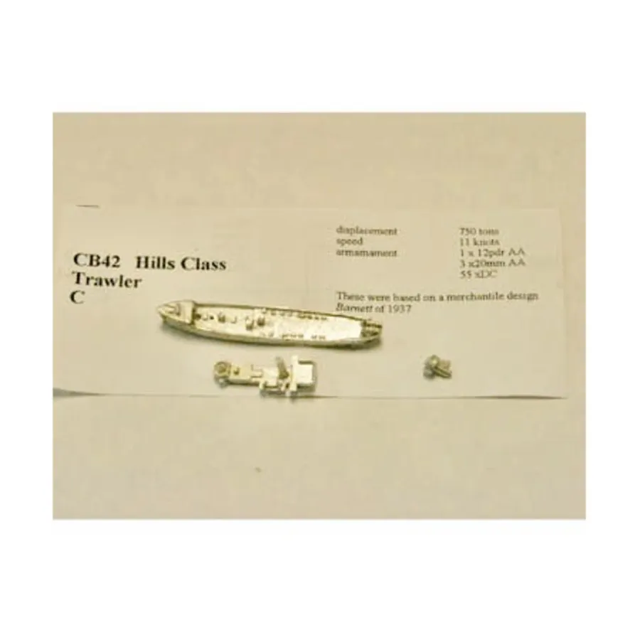 Траулер класса Хиллз, Figurehead Ships - WWII Coastal Forces - British (1:1250) (Noble Miniatures)
Траулер класса Хиллз, Figurehead Ships - WWII Coastal Forces - British (1:1250) (Noble Miniatures)
